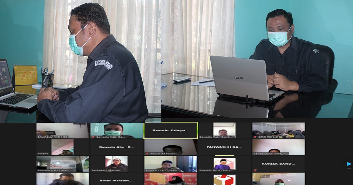 Ikuti Rakor Virtual Sosialisasi Renstra Bawaslu. Arkan :Penyusunan Renstra akan dimaksimalkan"""
