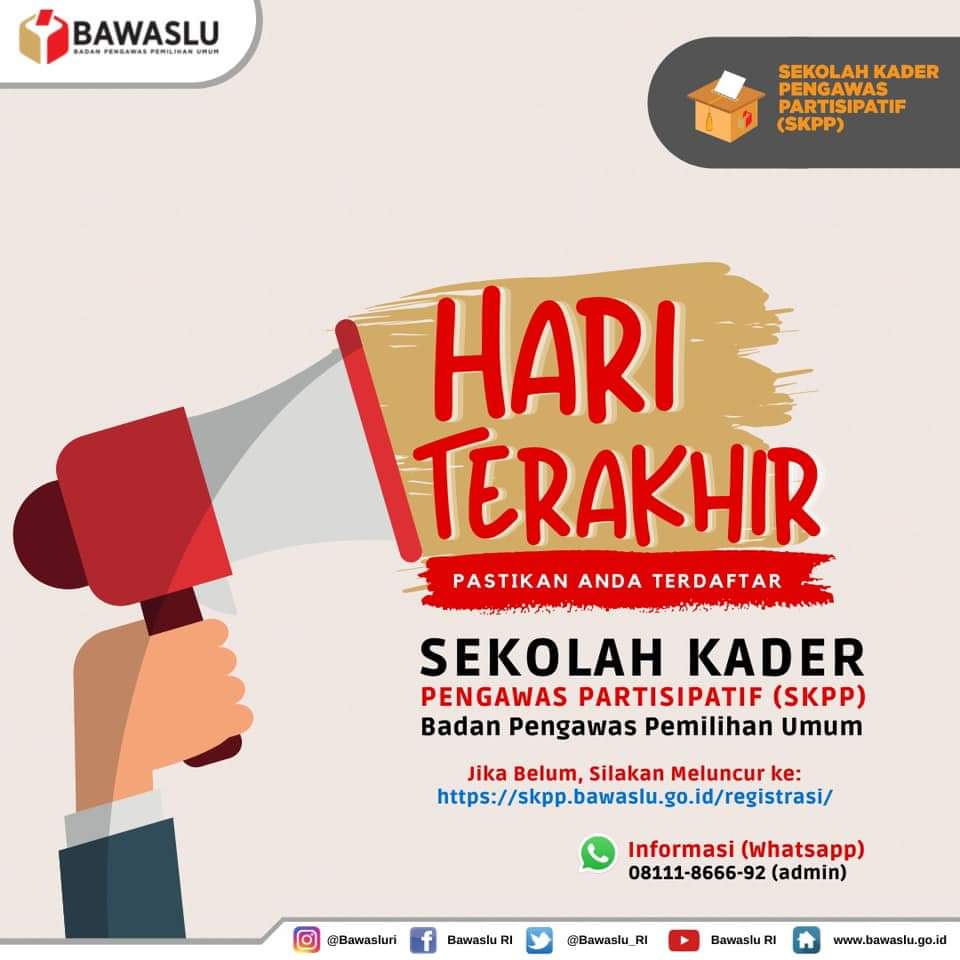 Resmi ditutup.Total Pendaftar Calon Peserta SKPP Bone Bolango sebanyak 57 orang