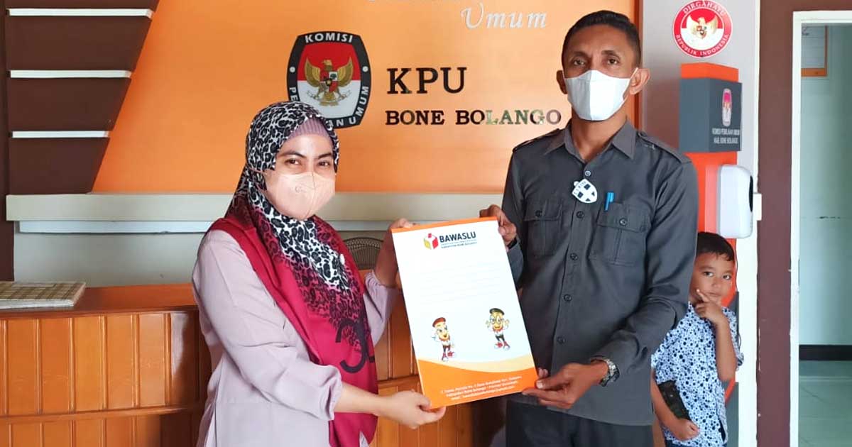 Terkait Uji Petik, Bawaslu Bone Bolango lakukan Koordinasi bersama KPU Bone Bolango.