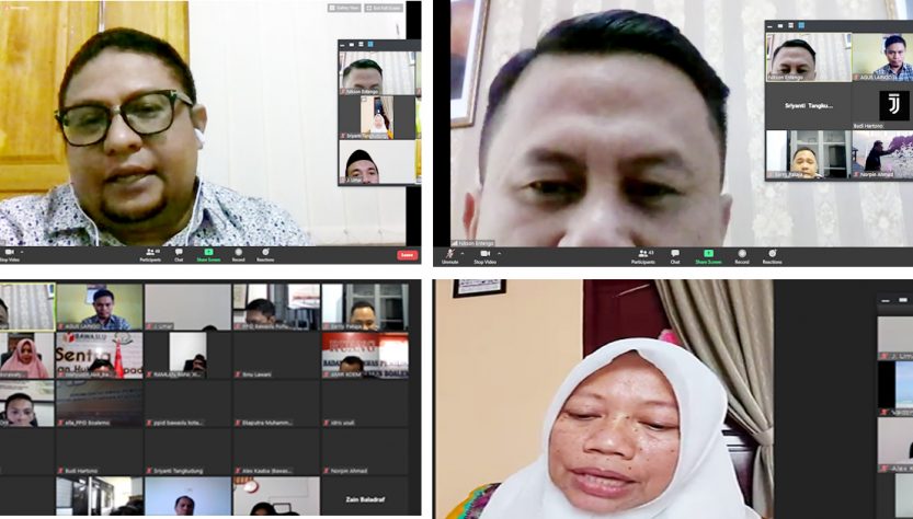 Menghadiri Rapat Koordinasi Peningkatan Peran & Tugas Kehumasan. Bawaslu Bone Bolango siap aktif dalam Informasi Publik.