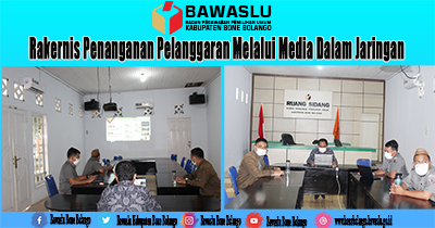 Bawaslu Kab. Bone Bolango Ikuti Rakernis Penanganan Pelanggaran melalui Media Daring