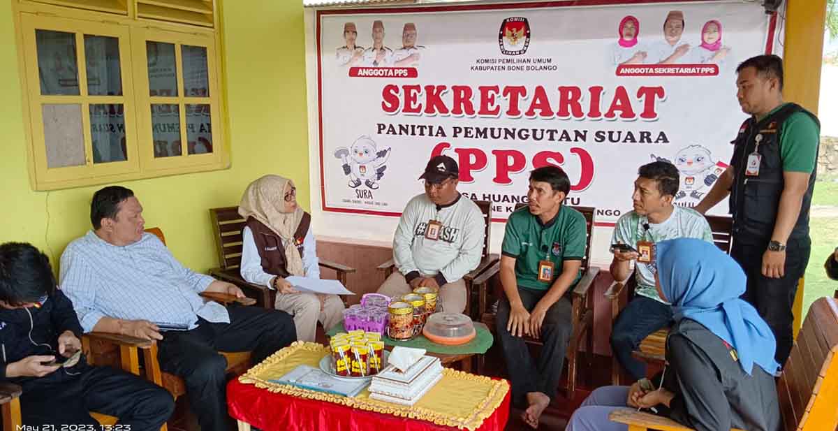 LISMAWY MONITORING PENGAWASAN PASCA PENGUMUMAN DPSHP DI WILAYAH KABILA BONE BERSAMA BAWASLU BONE BOLANGO