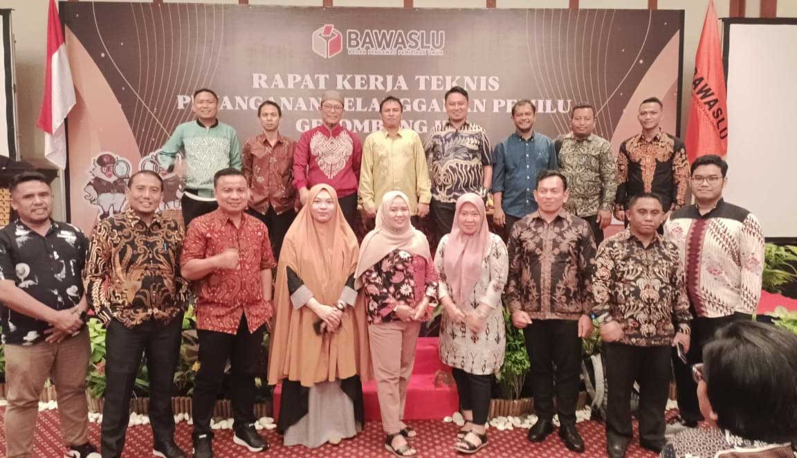 Rakernis Penanganan Pelanggaran di Bali, Bawaslu Bone Bolango Hadiri Kegiatannya