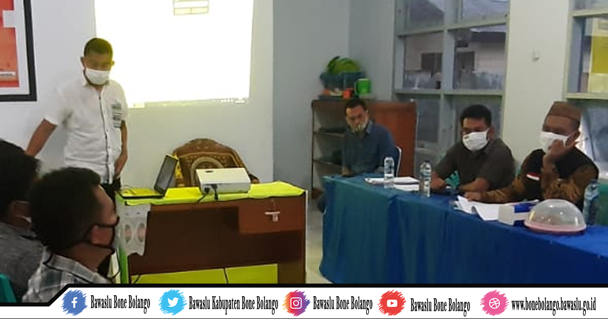 kordiv HPPPS Bawaslu Bone Bolango Supervisi Penanganan Pelanggaran.