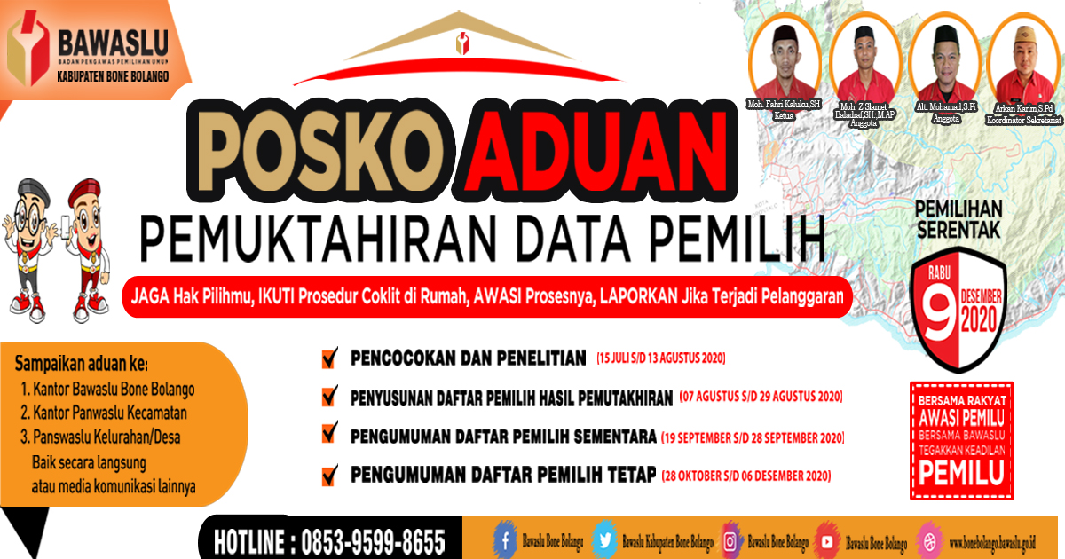 Jamin Kualitas data Pemilih, Bawaslu Buka 184 Posko Aduan data Pemilih