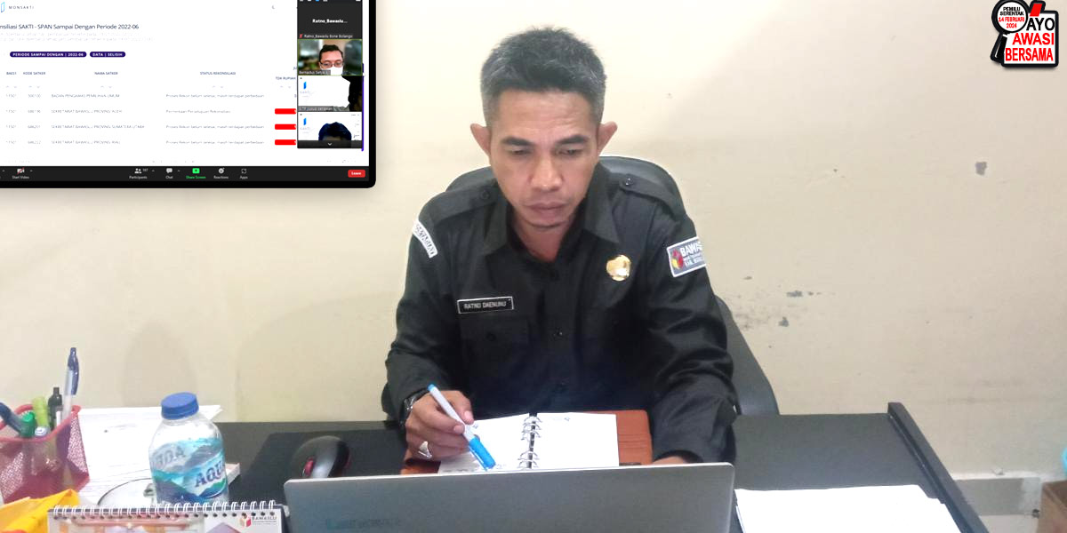 KASUBBAG ADMINSTRASI IKUTI KEGIATAN REKONSILIASI DATA LAPORAN KEUANGAN