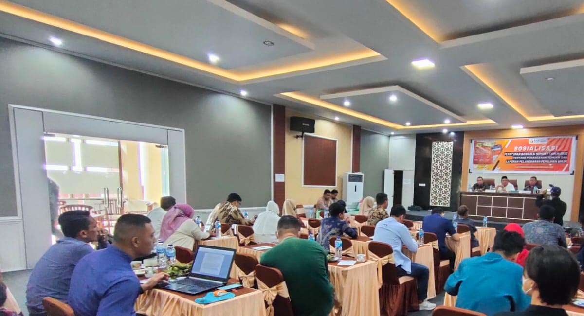 BAWASLU BONE BOLANGO HADIRI SOSIALISASI PERBAWASLU 7 TAHUN 2022