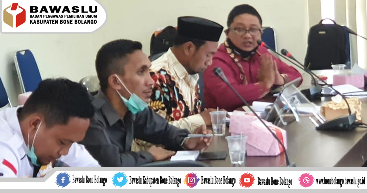 Ketua Bawaslu Kab. Bone Bolango hadiri Rapat Kerja bersama Komisi I Deprov Gorontalo