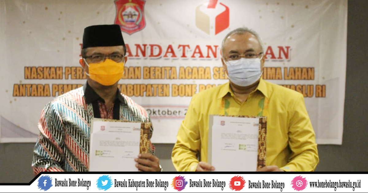 Terima Hibah Tanah. Sekjen Bawaslu RI Beri Apresiasi dan Berharap Kab. Bone Bolango Menjadi Pioner dan Contoh Bagi Daerah Lain