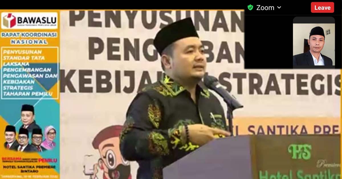 KORDIV PHL BAWASLU BONE BOLANGO IKUTI RAKOR SECARA VIRTUAL