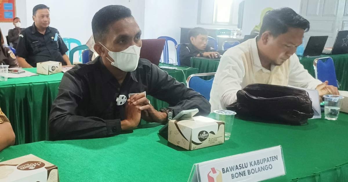 DISEMINASI PERBAWASLU 1 TAHUN 2022, BAWASLU BONE BOLANGO IKUTI KEGIATANNYA