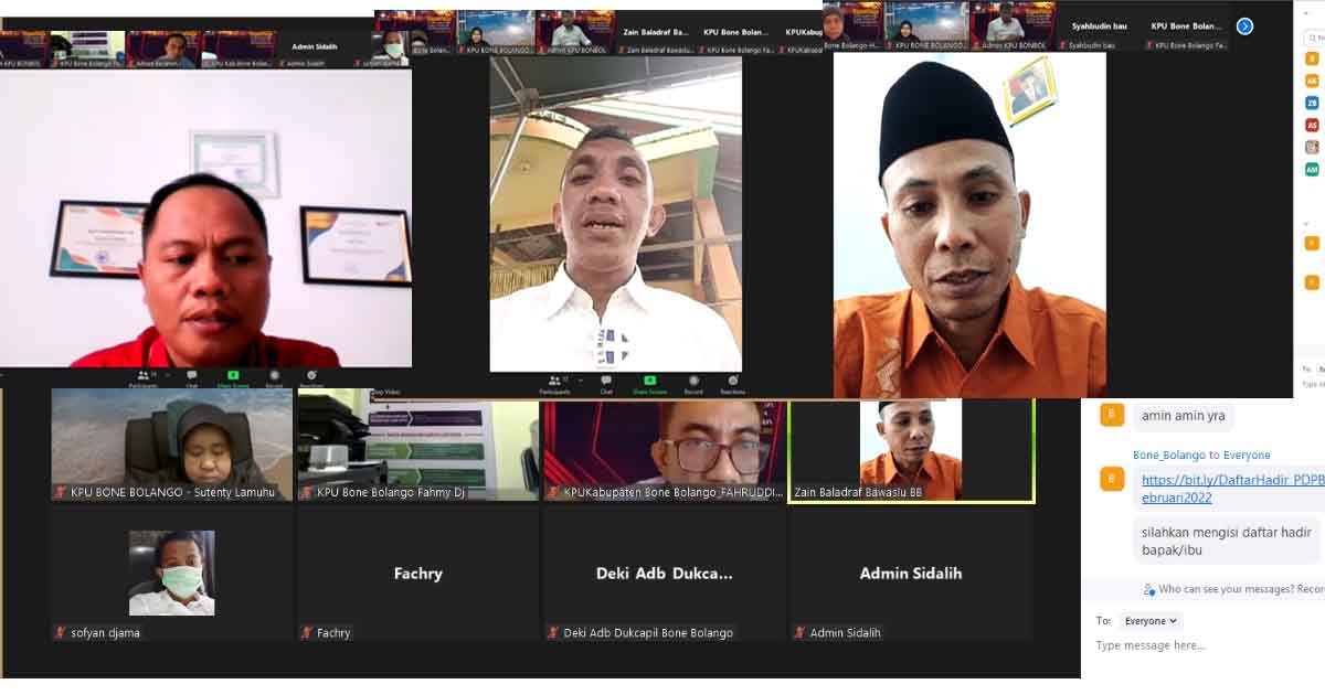 PADA RAPAT POKJA PDPB, INI YANG DISAMPAIKAN BAWASLU BONE BOLANGO