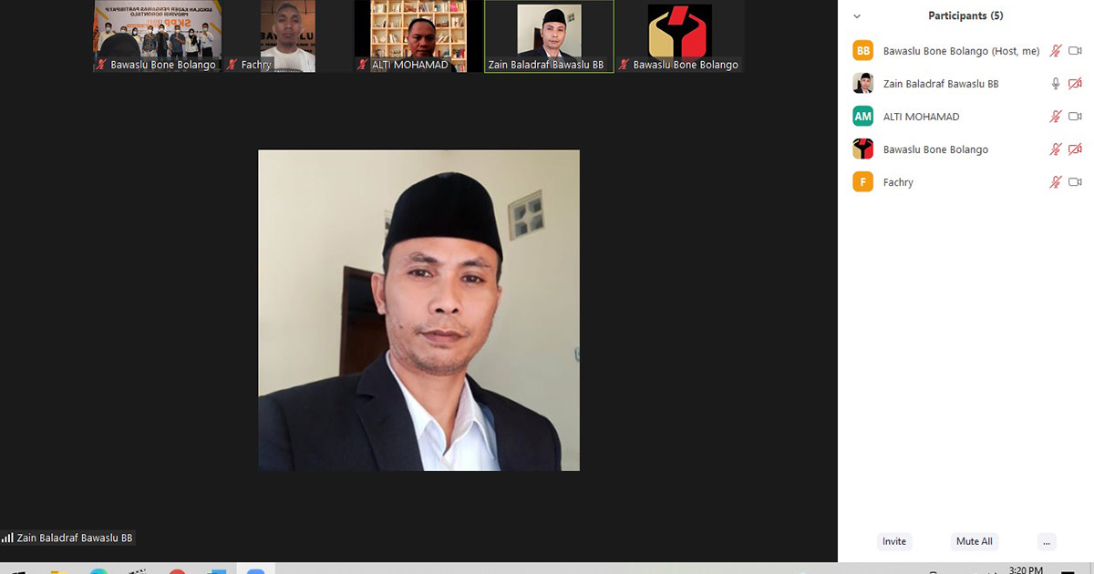 BAWASLU BONE BOLANGO GELAR RAPAT PLENO HASIL UJI PETIK PDPB TAHUN 2021