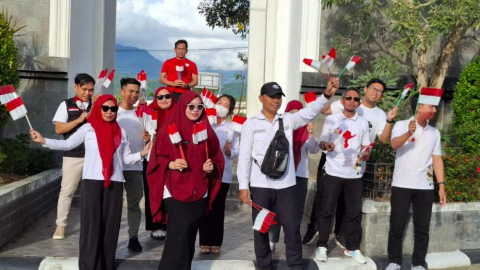 gerakan bagi bendara