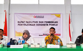FAHRI BUKA KEGIATAN RAPAT FASILITASI PEMBINAAN PENYELESAIAN SENGKETA PEMILU