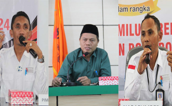 DIMASA AKHIR PENDAFTARAN PARTAI POLITIK, BAWASLU BONE BOLANGO LAKUKAN PENINJAUAN LANGSUNG KE KPU KABUPATEN BONE BOLANGO