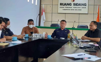 NIKSON ENTENGO SUPERVISI DISEMINASI PERBAWASLU NO. 2 TAHUN 2022