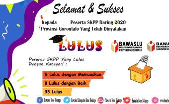 PENGUMUMAN KELULUSAN PESERTA SKPP DARING BAWASLU
