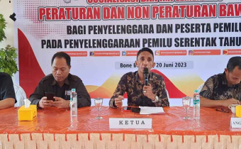 BAWASLU GELAR SOSIALISASI, IMPLEMENTASI PERATURAN DAN NON PERATURAN PADA PENYELENGGARA DAN PESERTA PEMILU