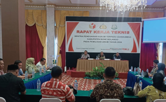SENTRA GAKKUMDU BONEBOL GELAR RAPAT KERJA TEKNIS PENANGANAN TINDAK PIDANA PADA PEMILU 2024