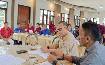 RAPAT BAWASLU BONE BOLANGO DENGAN SEKDA DAN TAPD, NILAI NPHD INI AKAN DIBAWA KE BADAN ANGGARAN