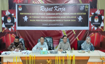 HADIRI RAPAT KERJA DAFTAR PEMILIH TAMBAHAN, YULIANTI SAMPAIKAN LANGKAH PENGAWASAN BAWASLU BONE BOLANGO