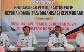 BAWASLU BONE BOLANGO LAKSANAKAN SOSIALISASI PADA KOMUNITAS DAN ORGANISASI KEPEMUDAAN