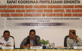 Bagja; Dalam Sengketa Acara Cepat, Panwascam Harus Menjadi Mediator Yang Baik.