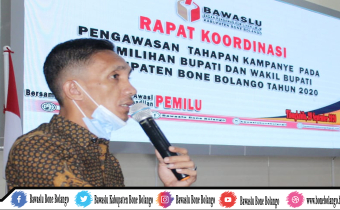 Bawaslu Kab. Bone Bolango Gelar Rapat Koordinasi Pengawasan Kampanye