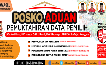 Jamin Kualitas data Pemilih, Bawaslu Buka 184 Posko Aduan data Pemilih