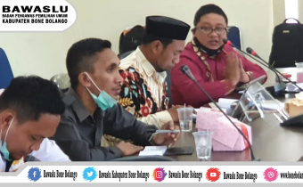 Ketua Bawaslu Kab. Bone Bolango hadiri Rapat Kerja bersama Komisi I Deprov Gorontalo