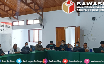 Bawaslu Bone Bolango ikuti Rakor penyusunan laporan akhir kehumasan dan Hukum Tahun 2020