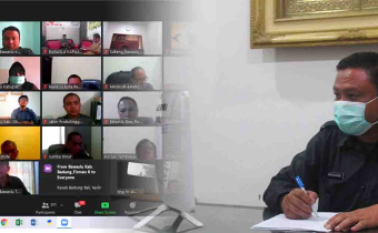 Hadir Via Daring. Arkan Karim ikuti Sosialisasi Pedoman Penyusunan Perjanjian Kinerja Bawaslu