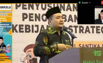 KORDIV PHL BAWASLU BONE BOLANGO IKUTI RAKOR SECARA VIRTUAL