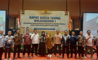 BAWASLU BONEBOL HADIRI RAKERNIS PERSIAPAN PENYELESAIAN SENGKETA PADA PEMILU 2024
