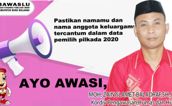 Tahapan Coklit, Ini Fokus Pengawasan Bawaslu Bone Bolango